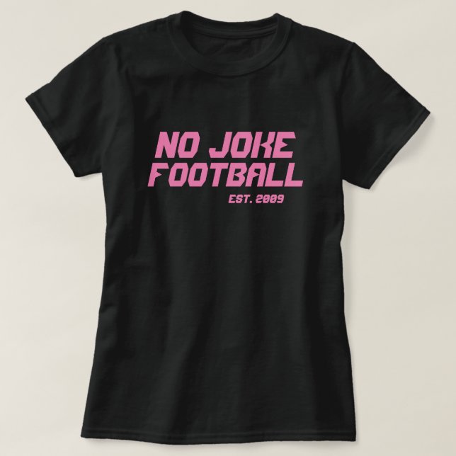 No Joke Football Throwback T Shirt (Design framsida)