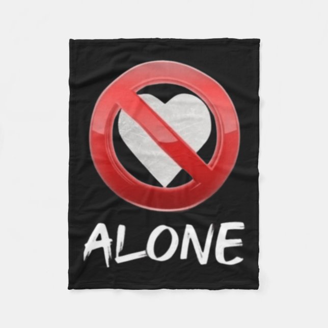 No Kärlek Fleecefilt (Framsidan)