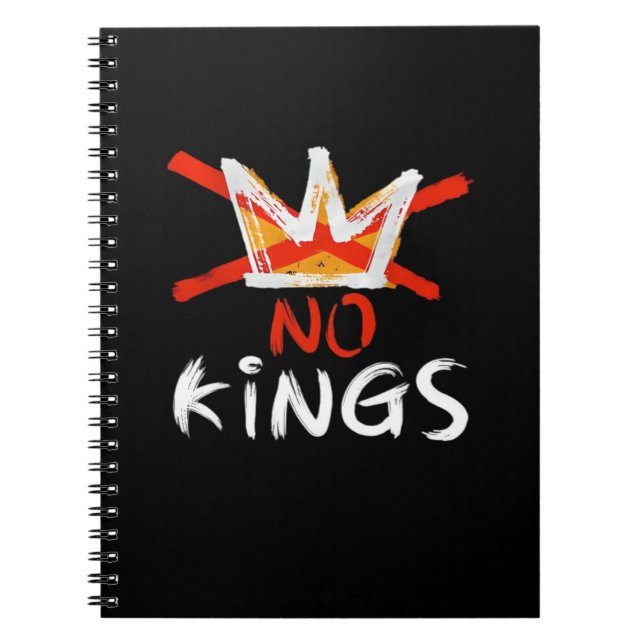 No King Funny Quote Retro Creative Style Anteckningsbok (Framsidan)
