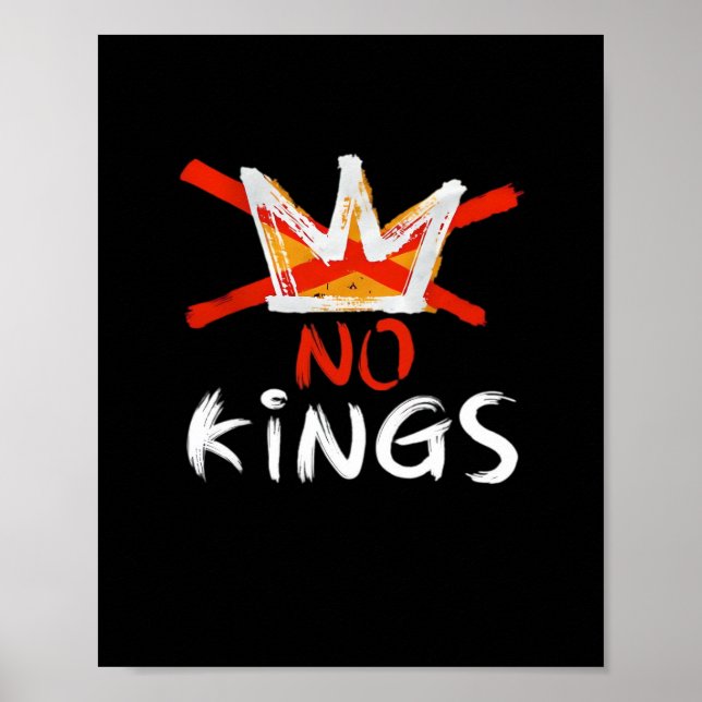 No King Funny Quote Retro Creative Style Poster (Framsidan)