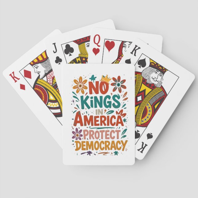 No King In America American Democracy  Casinokort (Baksidan)