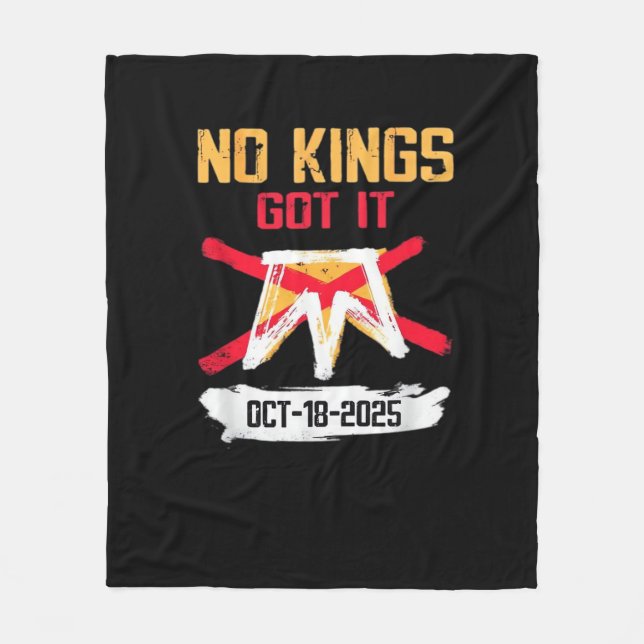 No King Patriotic Freedom No Kings In America Crea Fleecefilt (Framsidan)