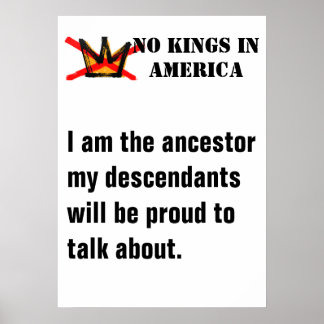 No Kings-affisch - Jag är förfadern... Poster