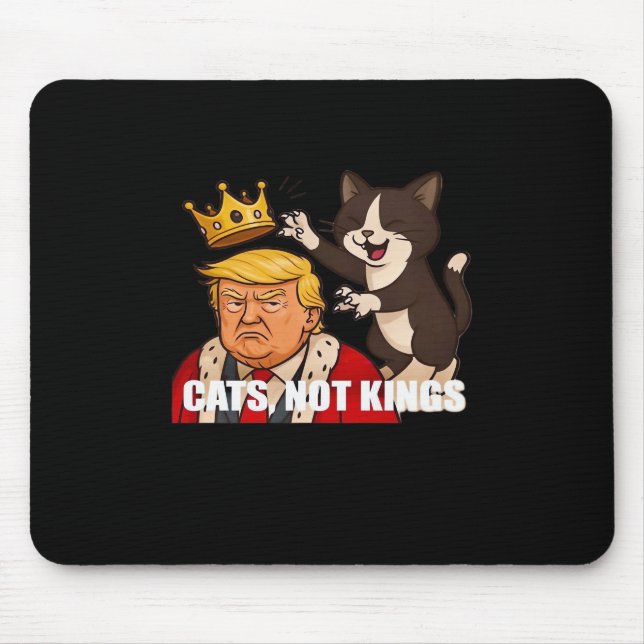 No Kings Anti Cats Funny Classic Style Musmatta (Framsidan)
