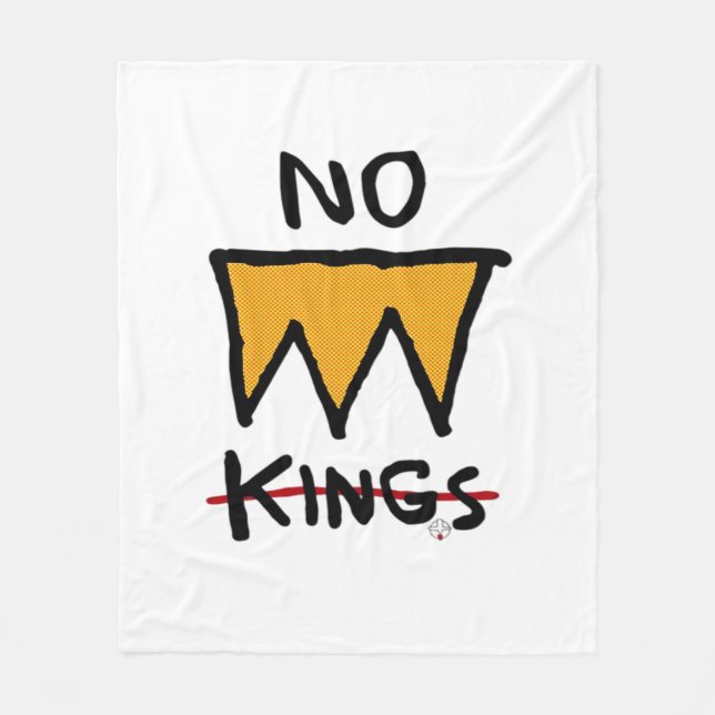 No Kings Anti Classic Fleecefilt (Framsidan)