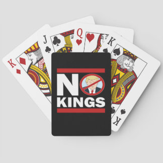 No Kings Anti Classic Minimal Clean Casinokort