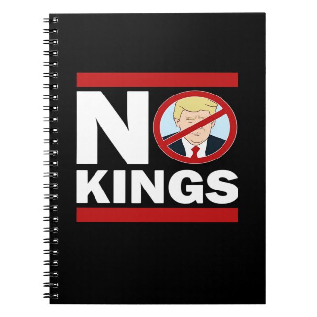 No Kings Anti Classic Minimal Ren Anteckningsbok (Framsidan)