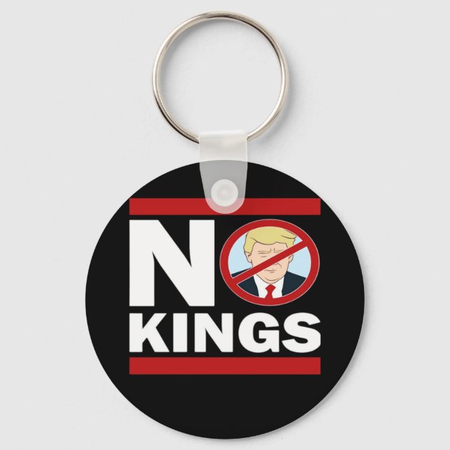 No Kings Anti Classic Minimal Rengör Nyckelring (Framsida)
