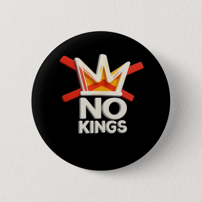 No Kings Anti Minimal Clean Design Knapp (Framsida)