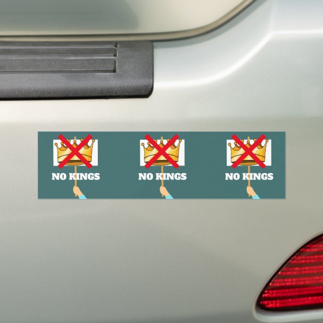 No Kings Bumpersticker Bildekal (På Bil)
