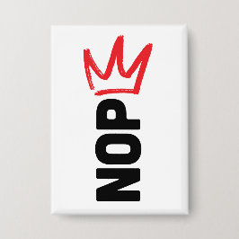 No Kings Button Knapp