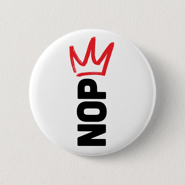 No Kings Button Knapp (Framsida)