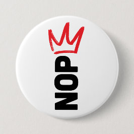No Kings Button Knapp