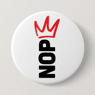 No Kings Button Knapp