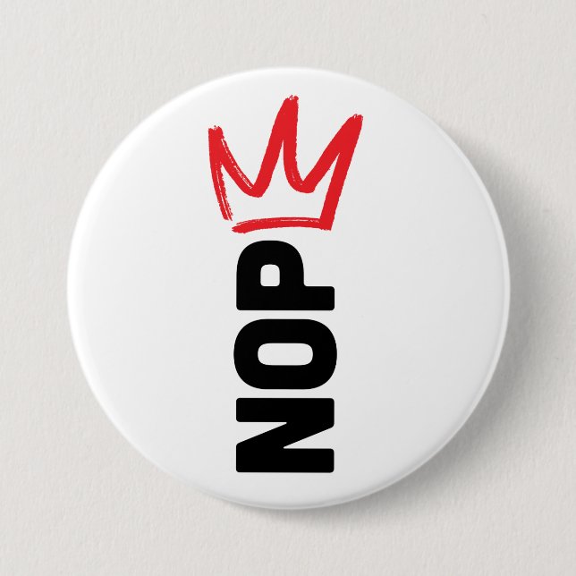 No Kings Button Knapp (Framsida)
