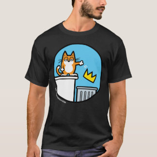 No Kings - Cat throws crown into trash T Shirt