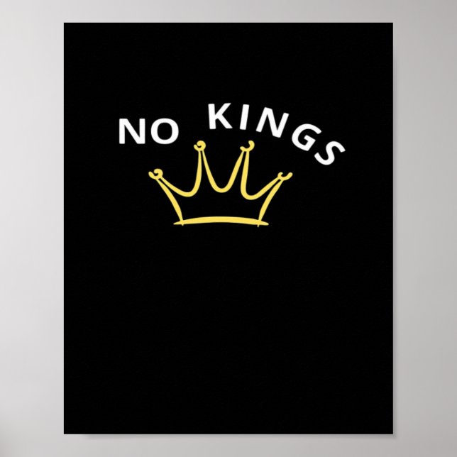 No Kings Classic Retro Cool Style Poster (Framsidan)