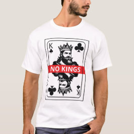 No Kings Club Shirt – Black and White Playing Card T Shirt