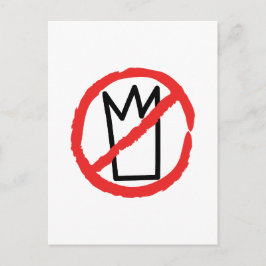 No kings demostration logo vykort