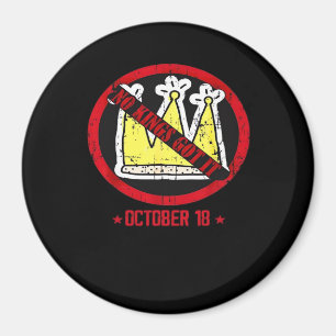 No Kings Det Klassiska Kreativa Utseendet Magnet