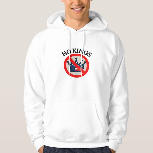 No Kings Essential Creative Style Hoodie (Framsida)