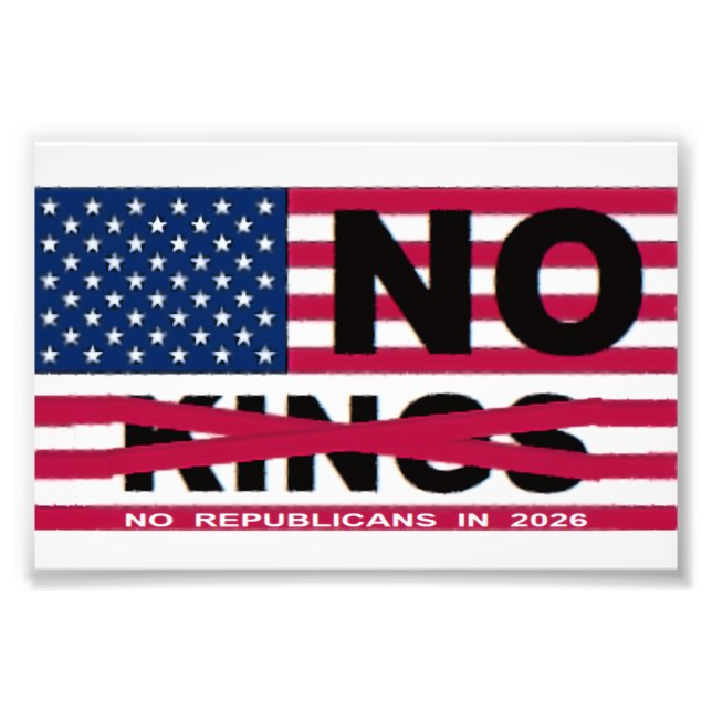 NO KINGS FOTOTRYCK (Framsidan)