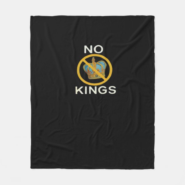 No Kings  Funny Design Fleecefilt (Framsidan)
