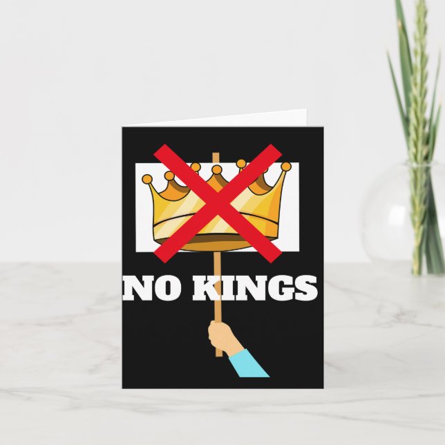 No Kings Greeting Card Kort (Framsida)