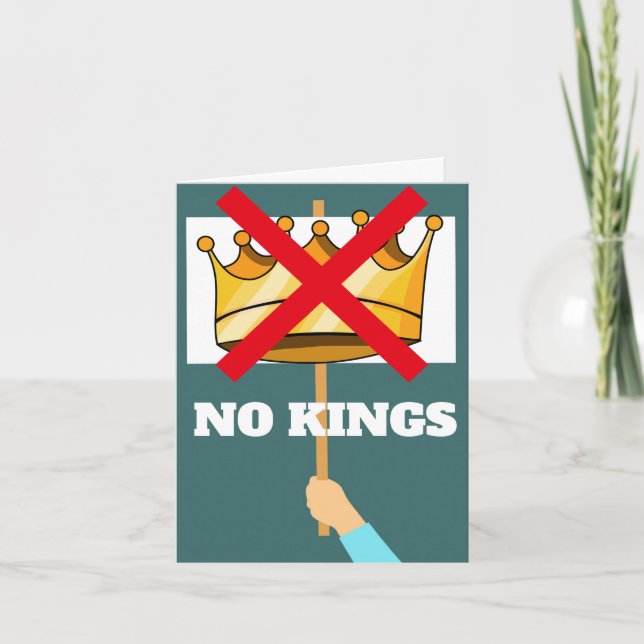 No Kings Greeting Card Kort (Framsida)