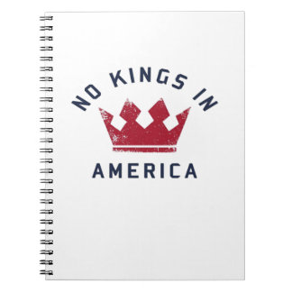 No Kings In America Anti Fascism USA Classic Anteckningsbok