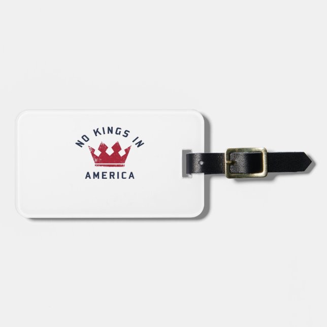 No Kings In America Anti Fascism USA Classic Bagagebricka (Horisontell Framsida)