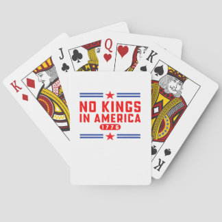 No Kings In America Classic Minimal Clean Casinokort