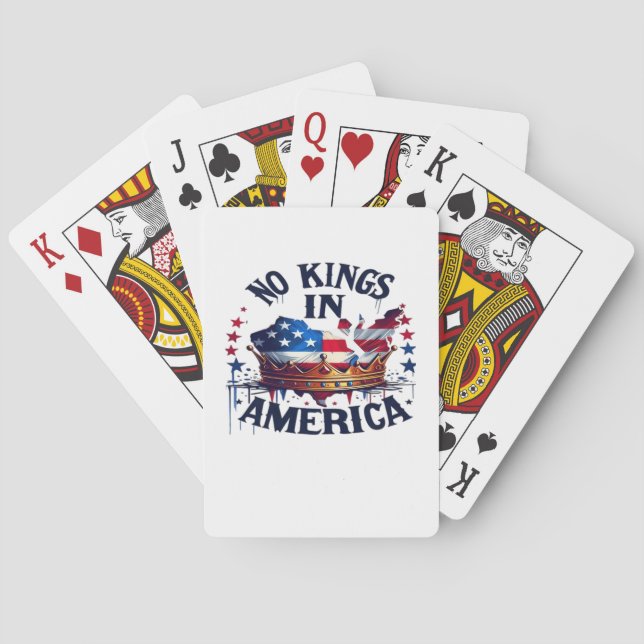 No Kings In America Classic Retro Cool Casinokort (Baksidan)