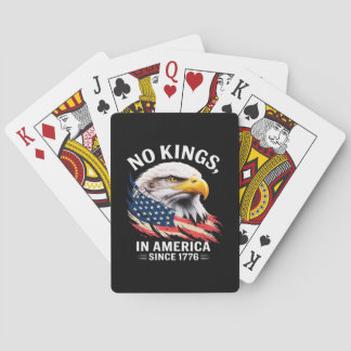 No Kings In America Classic Retro Graphic Design Casinokort