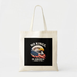 No Kings In America Classic Retro Graphic Design Tygkasse