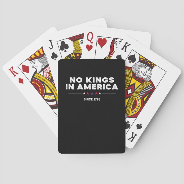 No Kings In America Doge Classic Trendy Graphic Casinokort (Baksidan)
