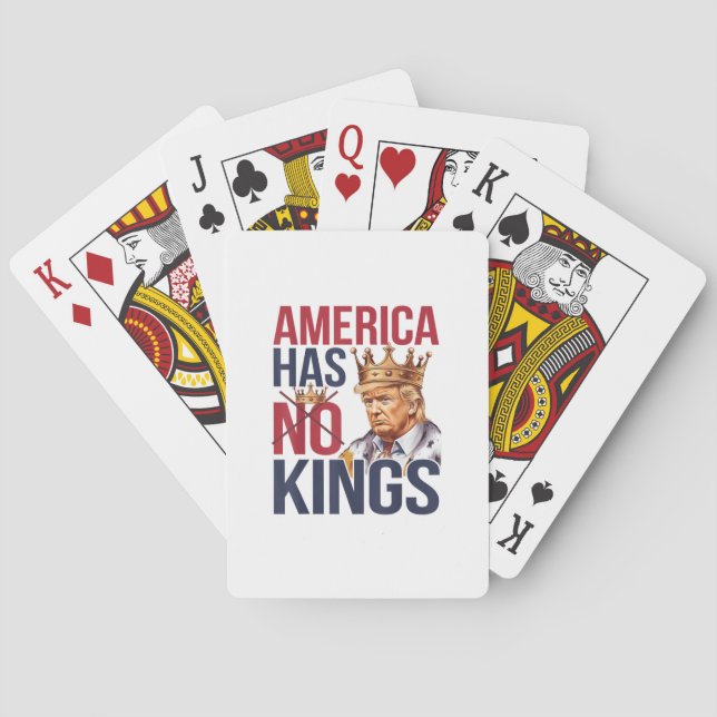 No Kings In America Funny America Has No King Poli Casinokort (Baksidan)