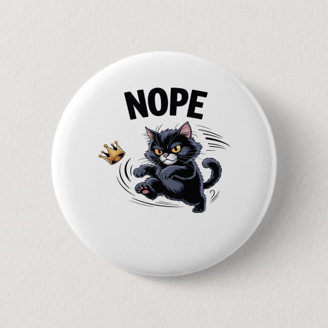 No Kings In America Funny Kicking Crown Classic Vi Knapp (Framsida)