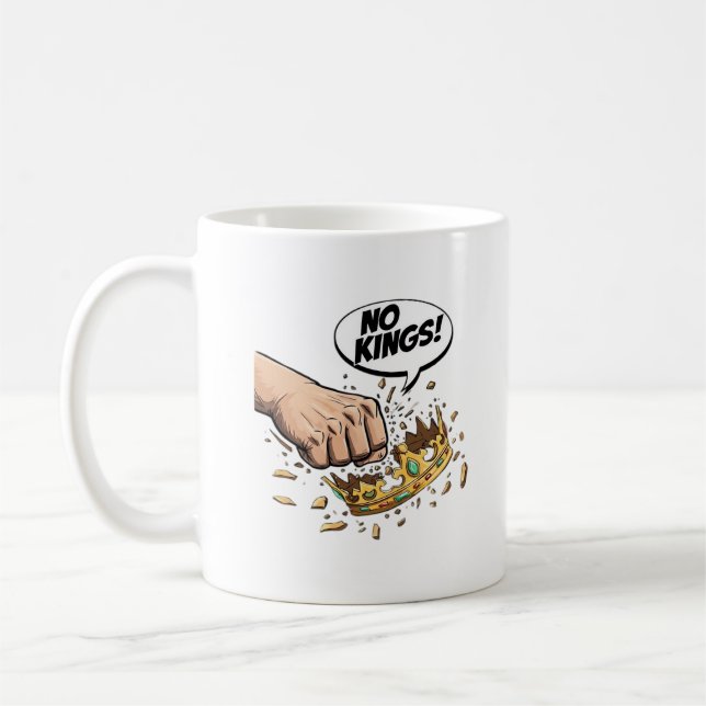 No Kings In America Kreativ Design Kaffemugg (Vänster)