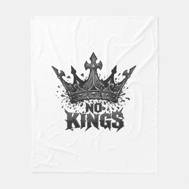 No Kings In America Minimal Clean Fleecefilt (Framsidan)