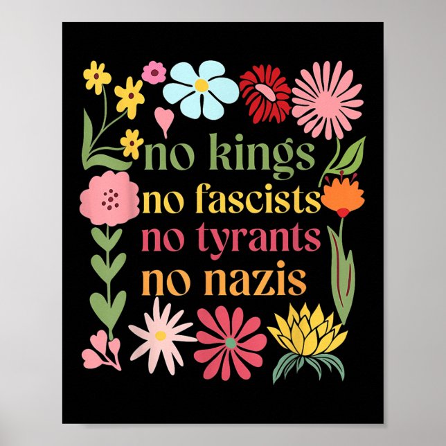 No Kings In America No Fascists We The People Poli Poster (Framsidan)