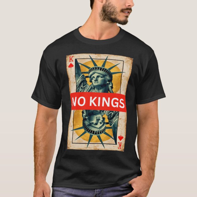 No kings in America resist 50501 movement T Shirt (Framsida)