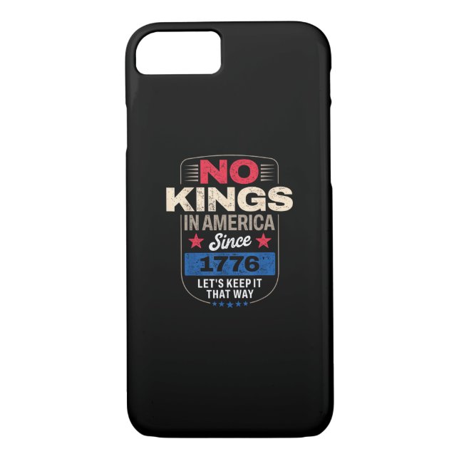 No Kings In America Retro Classic Case-Mate iPhone Skal (Baksida)