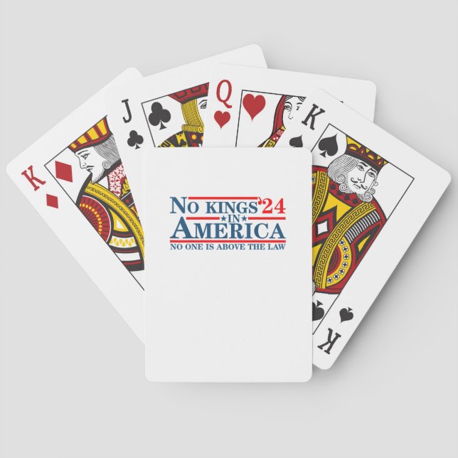 No Kings In America Retro Classic Casinokort (Baksidan)
