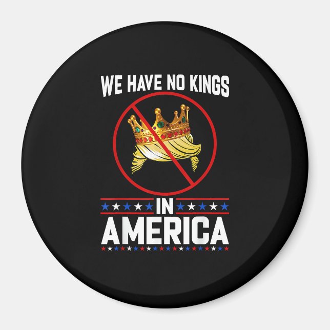 No Kings In America Save I Dissent Minimal Freedom Magnet (Framsidan)