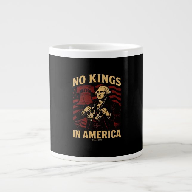 No Kings In America Since 1776 Anti-Donald Trumpp Jumbo Mugg (Framsidan)