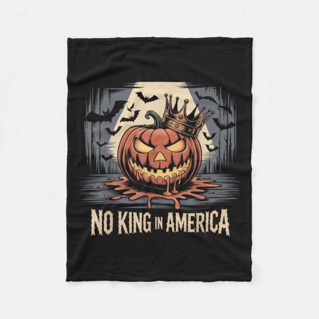 No Kings In America Since 1776 Distressed Usa Flag Fleecefilt (Framsidan)