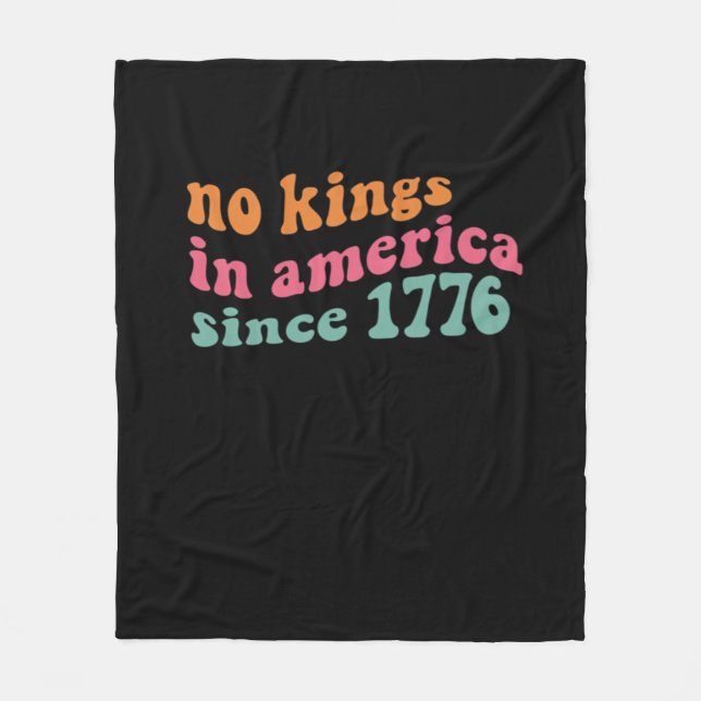 No Kings In America Since 1776 Freedom Classic Fleecefilt (Framsidan)