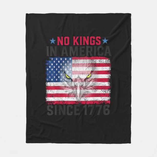 No Kings In America Since 1776 Freedom Creative De Fleecefilt (Framsidan)