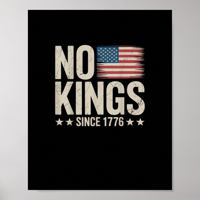 No Kings In America Since 1776 Freedom Spirit Look Poster (Framsidan)
